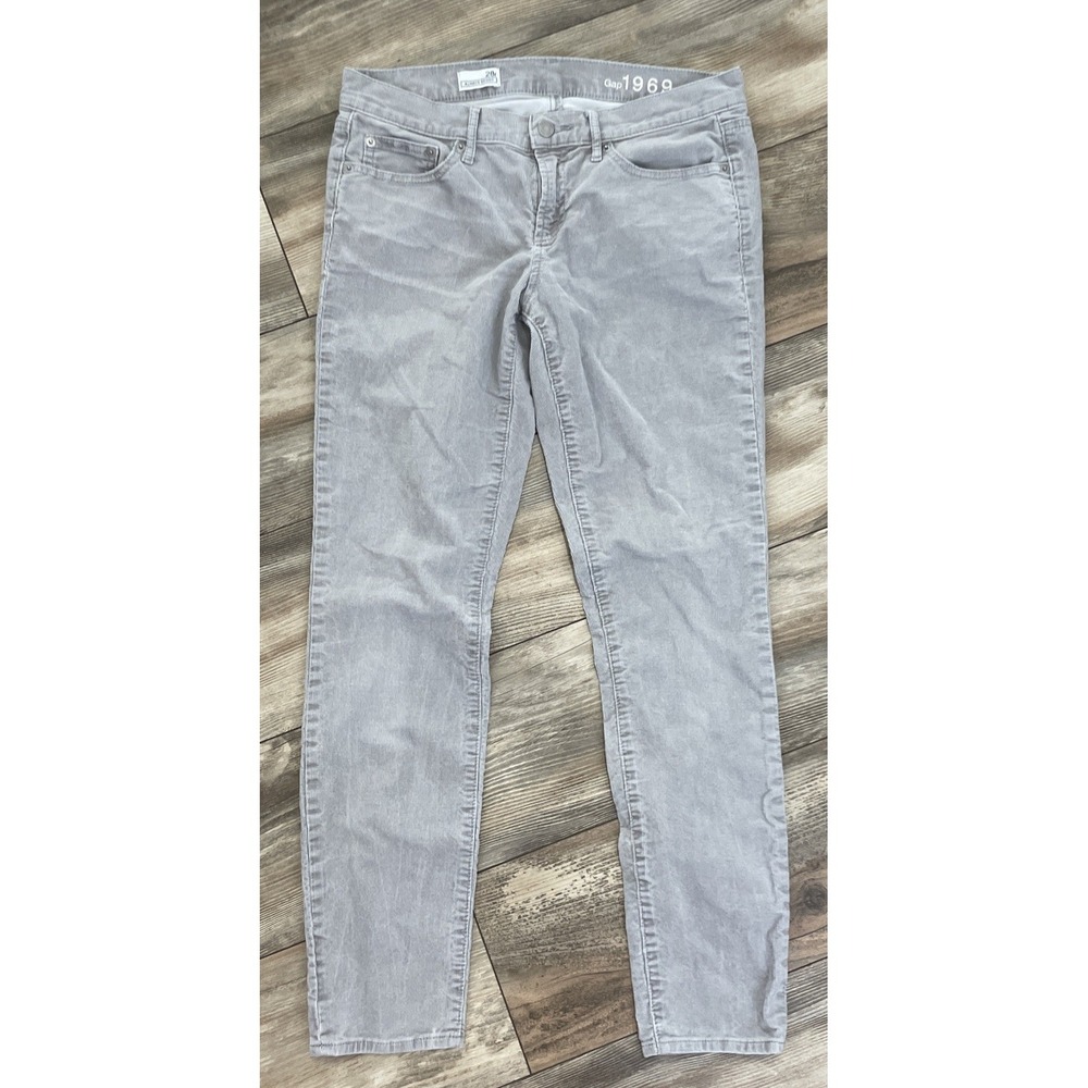 Gap Jeans, Women's Size 28R Gray,‎ Corduroy Pants, Always Skinny